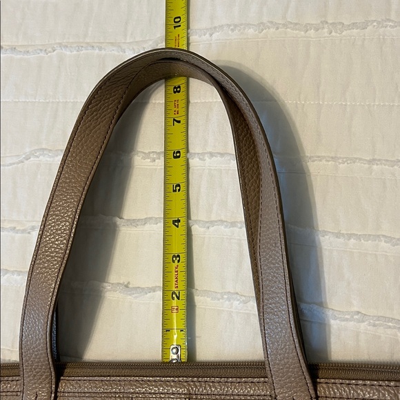 FOSSIL MIMI taupe pebble leather tote bag - Picture 9 of 10